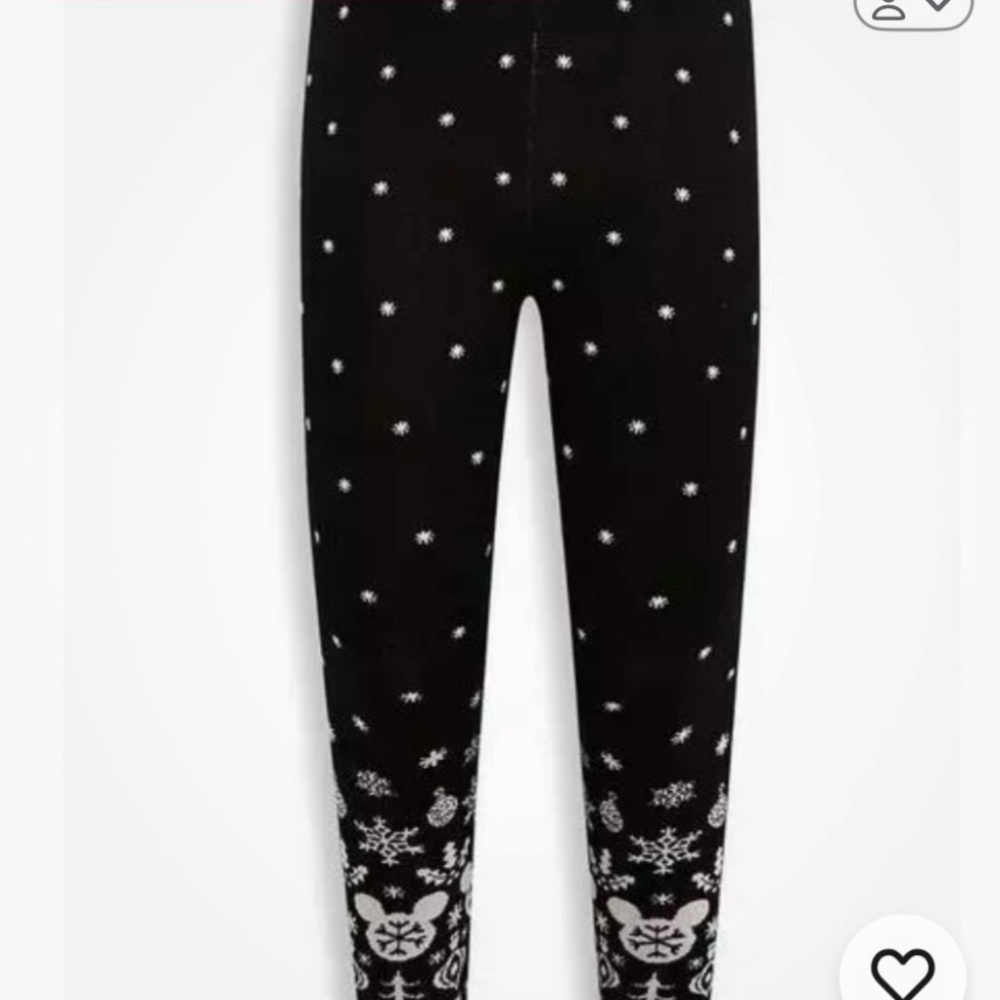 NWOT TORRID 2 BLACK & WHITE MICKEY MINNIE MOUSE JACQUARD SWEATER LEGGINGS